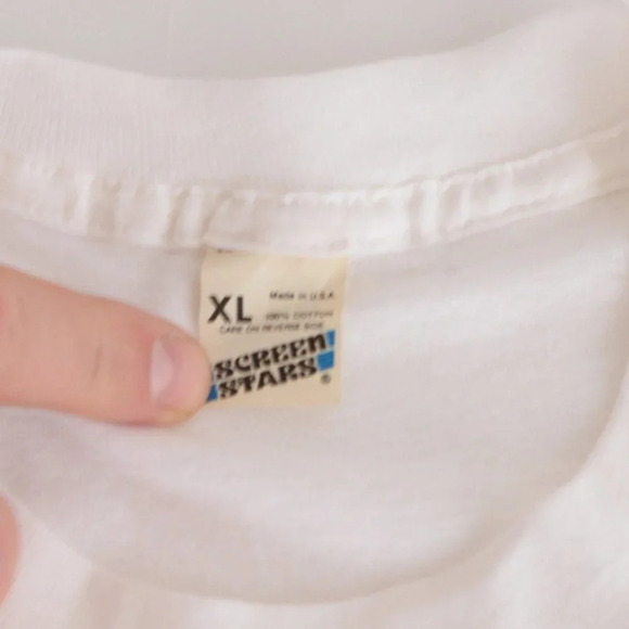 Rare Vintage 90's Elvis Presley Graffiti White Single Stitch Short Sleeve  Tee - Picture 10 of 12